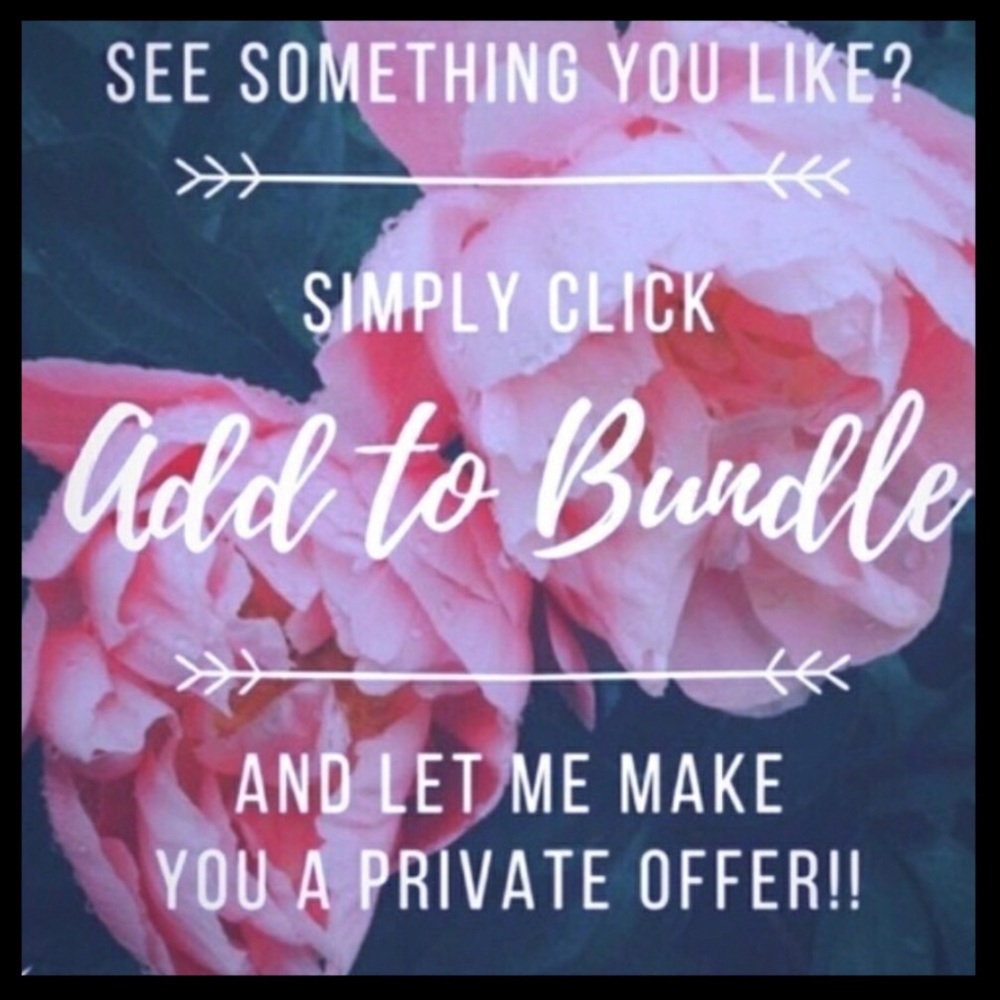 Bundle your likes and I will send you an offer! ❤️